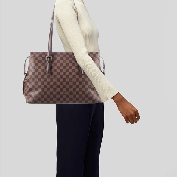 Louis Vuitton Chelsea Shoulder Bag Brown Canvas - Picture 7 of 7